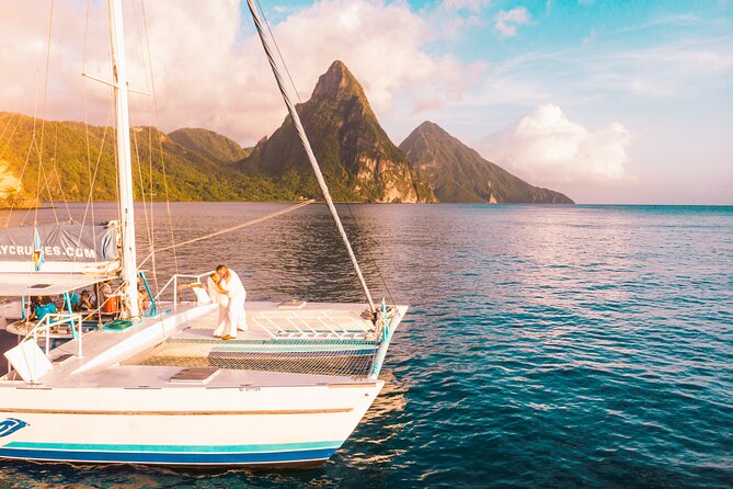 1/2 Day Private Catamaran out of Soufriere - Drinks, Food, Music, And The Onboard Mood
