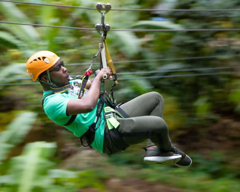 Castries, St. Lucia - Adrenaline Zipline - Eight ziplines, with a different rhythm on every ride