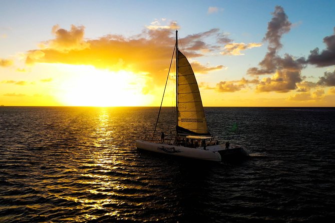 Champagne Sunset Sail in St. Lucia - Leaving Rodney Bay Marina at 5:00 PM