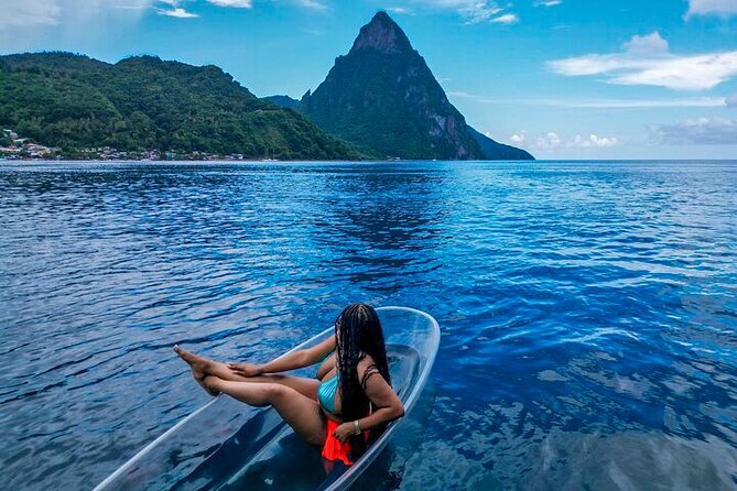 Clear Kayak Drone Photoshoot in St. Lucia - Comfort, confidence, and posing help