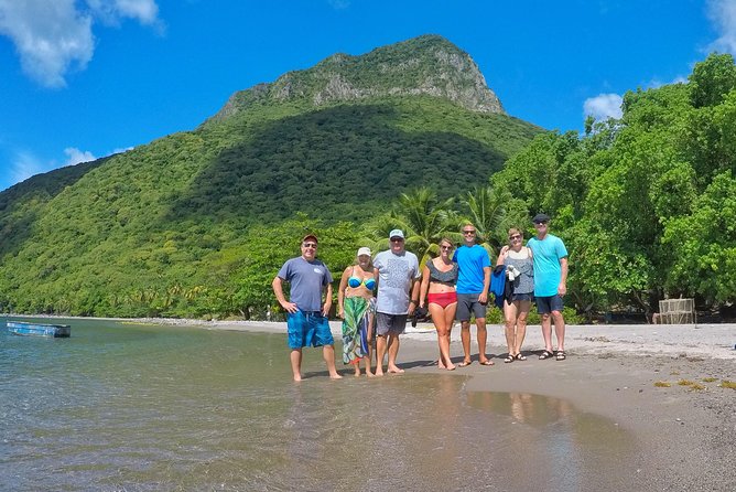 Dash and Splash Snorkel Adventure St Lucia - The bay views and Piton scenery