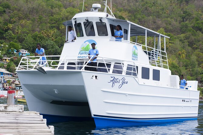 Ferry Transfer from Hewanorra Airport to Saint Lucia Resorts - The five-minute taxi ride and ferry welcome