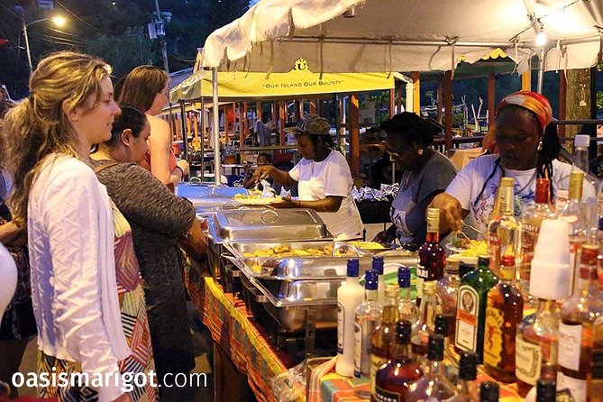 Friday Night Street Party in St. Lucia - Gros Islet after dark: the key points