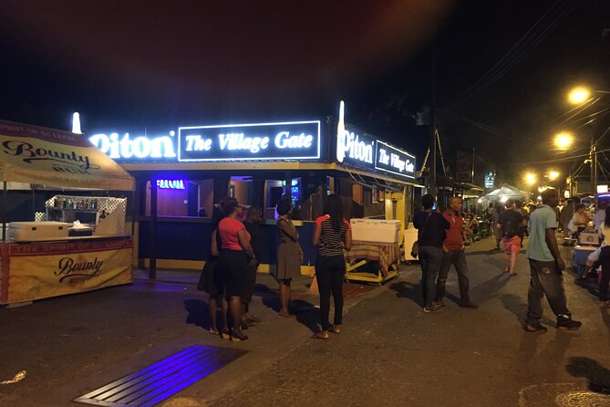 Friday Night Street Party in St. Lucia - Choosing your dinner from the grills
