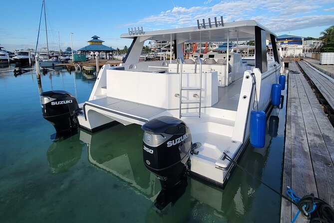 Half Day Private Power Cat Charter - The scenic run toward Marigot Bay