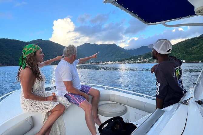 Private Boat Charter St. Lucia, boat tour to Soufriere. Full day - Piton Falls provides a quieter mineral-water stop