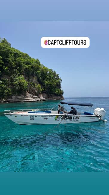 Private Boat to Soufriere, Mud Bath & Waterfall Experience - Cruising from Castries along St. Lucia’s west coast