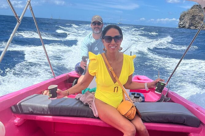 Private Boat Tour:St.Lucia private charter - Starting at Pointe Séraphine at 9:00 a.m.