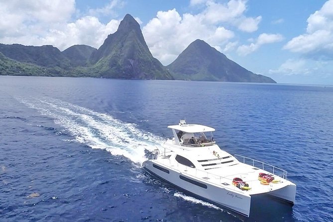 Private Luxury Catamaran Cruise in St. Lucia - Marigot Bay and the Coast Toward Anse La Ray
