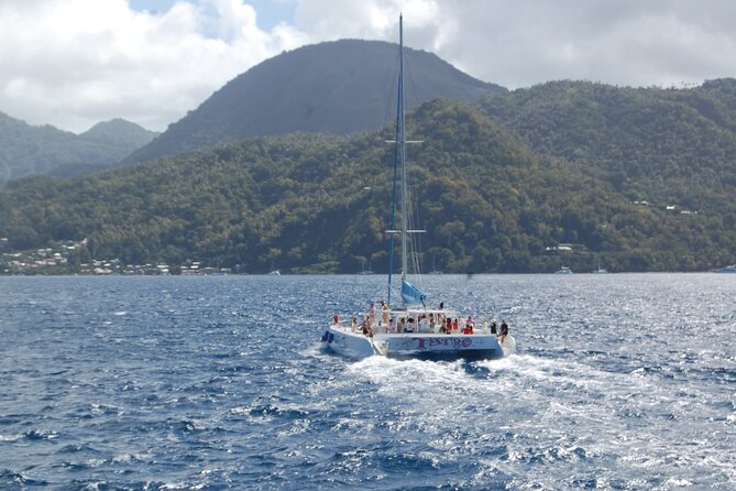 Rodney Bay to Soufriere Catamaran Transfer - Pigeon Island and the northern coast