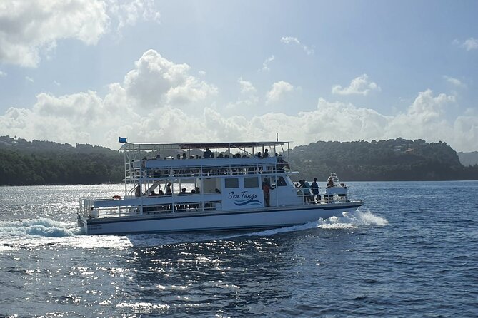 Rodney Bay to Soufriere Catamaran Transfer - Arriving at Soufriere Docks