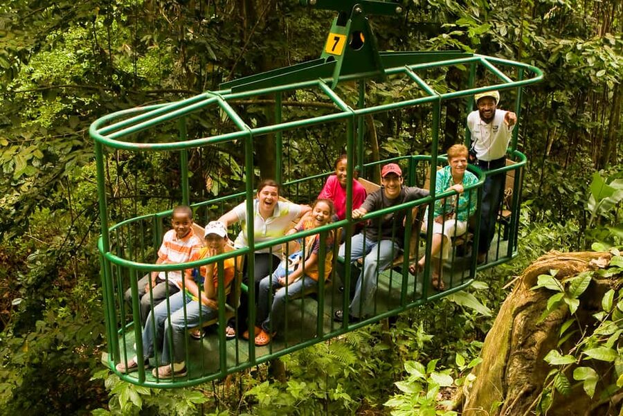 Saint Lucia: Aerial Tram Tour at Rainforest Adventures - Reaching the upper route and its island views