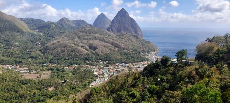 Saint Lucia: Soufriere Tour with Mud Bath and Waterfalls - Rinsing off at Torille Falls