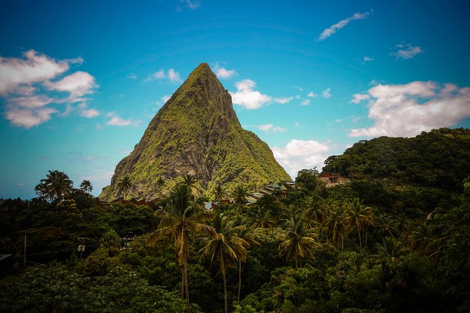 Soufriere Island Delight - The Pitons and the approach to Soufriere