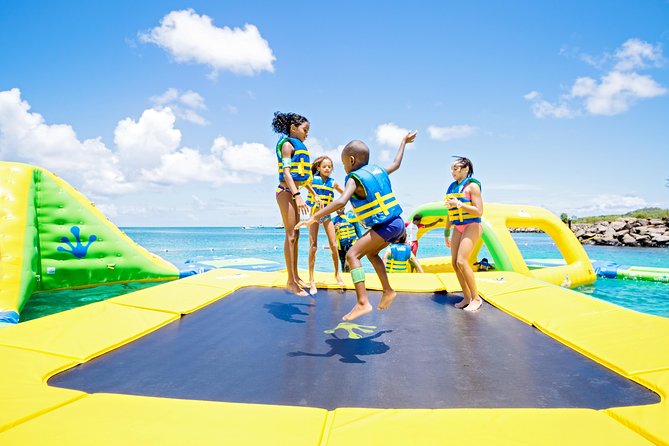Splash Island Water Park in St Lucia - Reaching Reduit Beach From Gros Islet