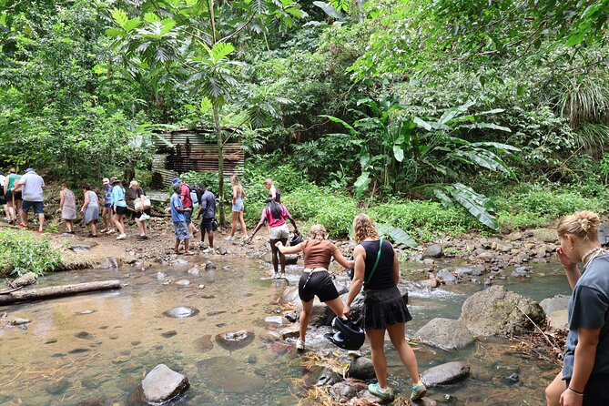 St Lucia ATV Tour : Waterfall, Plantation, Beach and Distillery - Riding through villages and the Anse La Raye area