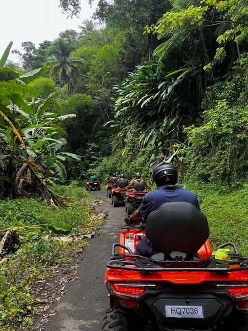 St. Lucia: ATV Tour with Beach Ride and Rum Tasting - Riding through banana plantations and rainforest trails