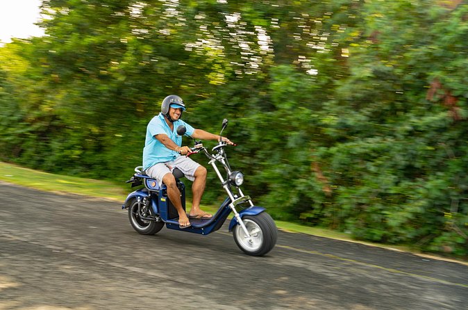 St.Lucia Beaches and Backroads Tour by Electric Big-Wheel Scooter - Gros Islet and the old fishing waterfront