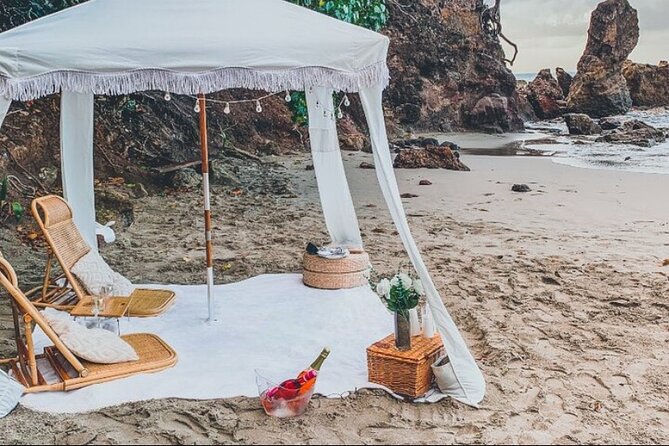St Lucia Beachfront Sunset Picnics - The picnic setup does most of the work