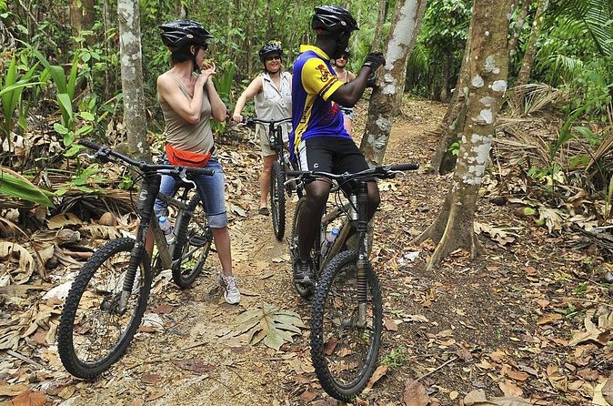 St Lucia Bike and Hike - Reaching the waterfall, Errard or Sault