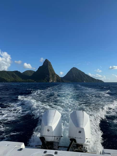 St. Lucia Caribbean: Sea and Land Excursion - A fast coastal ride toward the Pitons