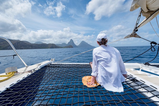 St Lucia Catamaran Day Sailing and Sightseeing Tour - Returning north by catamaran
