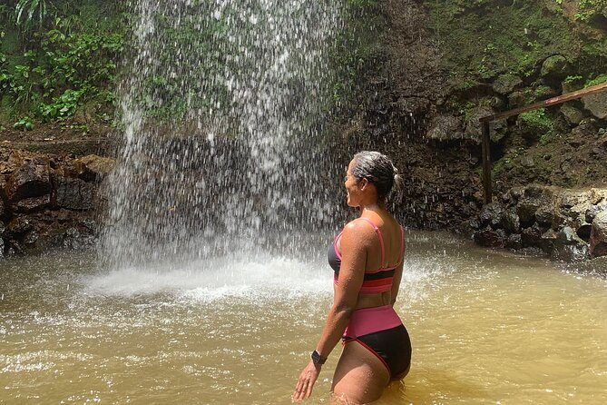 St Lucia Pitons Waterfalls and Mud Bath Experience. - The Drive-In Volcano and two kinds of water therapy