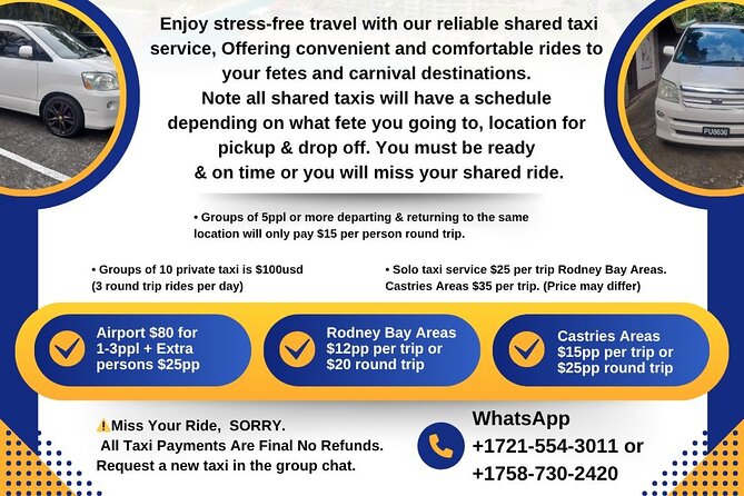 St. Lucia Private Transport - How The Transfer Compares With A Shared Ride