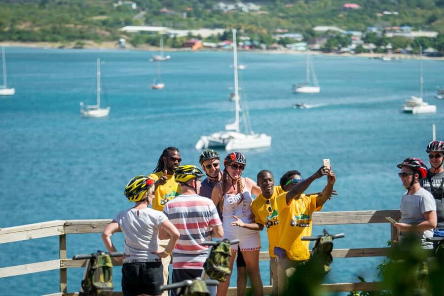 St. Lucia: Rodney Bay Village Segway - Starting safely on the Rodney Bay practice track