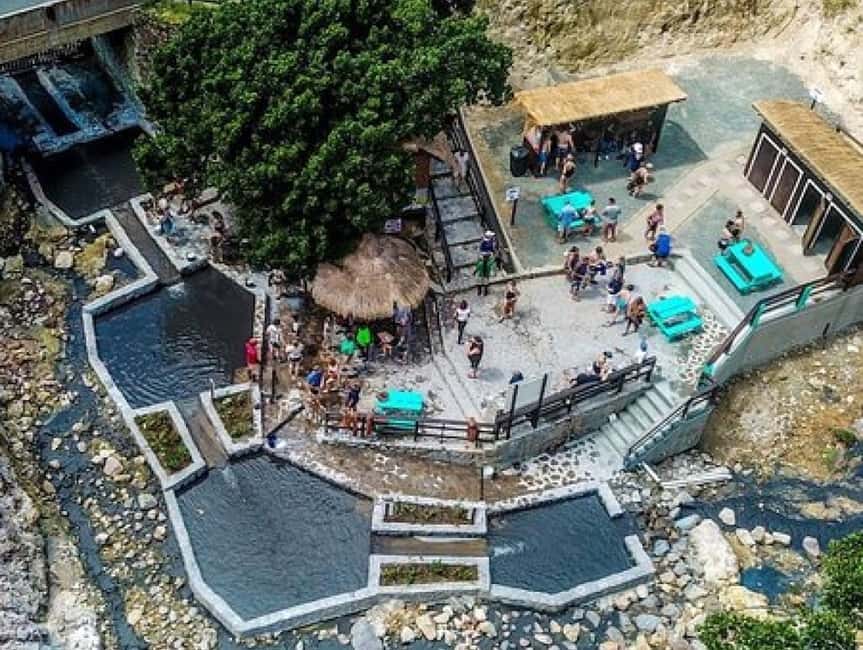 St. Lucia: Sulphur Springs Mud Bath and Toraille Waterfall - Sulphur Springs and the warm mud pools