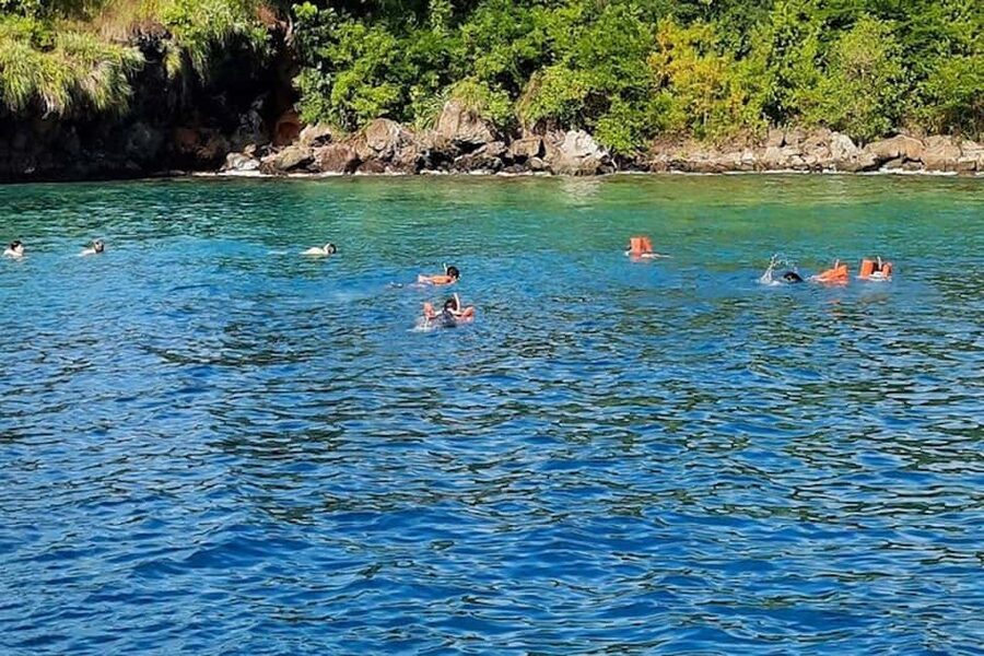St. Lucia: Sulphur Springs, Waterfall, and Snorkeling Tour - Starting out in an air-conditioned vehicle