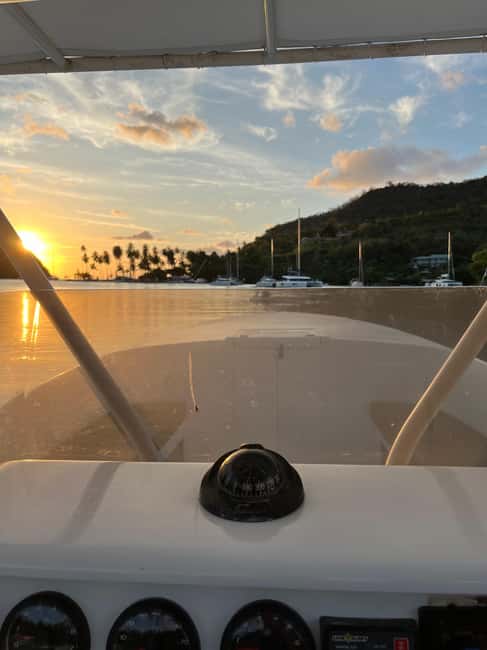 St. Lucia: Sunset Cruise, best way to end a day in paradise - Seeing Pigeon Island and the Coast from Offshore