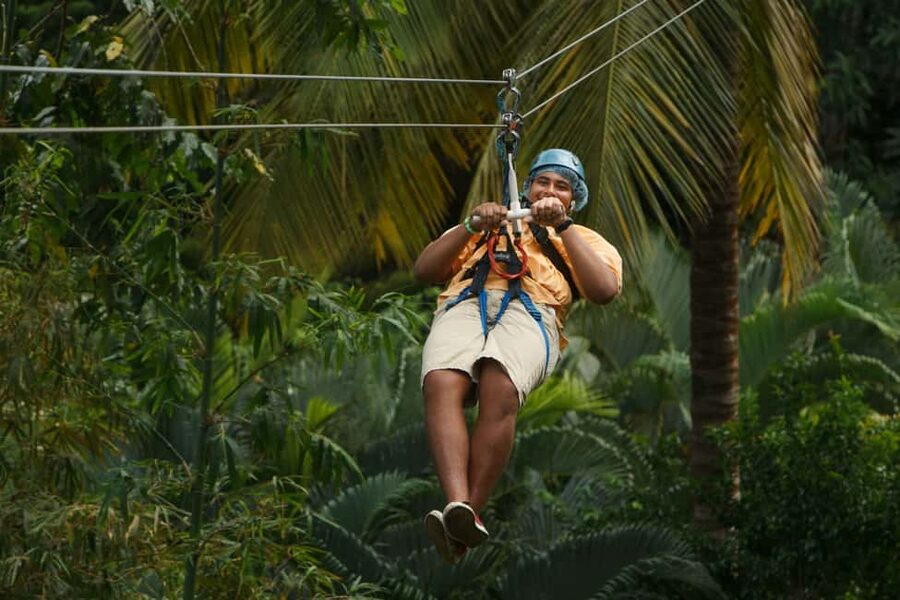 St Lucia Ultimate 3 Package: Aerial Tram Zip Line & Hiking - Returning through the forest and riding back down