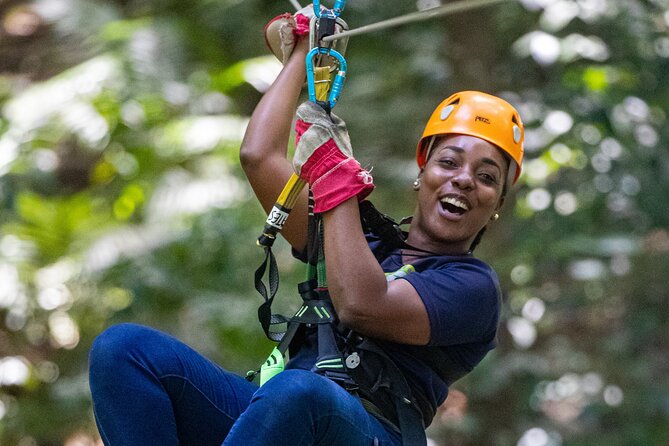 St. Lucia Zip line, Aerial Tram and Hiking tour Ultimate 3 - Walking from the top station to the first zip line