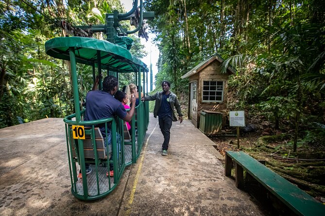 St. Lucia Zip line, Aerial Tram and Hiking tour Ultimate 3 - Riding the aerial tram up for about 40 minutes