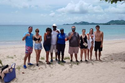 Waterfall and Beach Safari in Santa Lucia